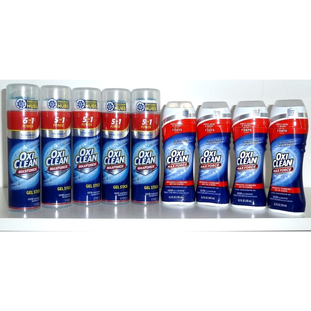 OxiClean Max Force Laundry Stain Remover Gel 6.2 fl oz (Pack of 9)